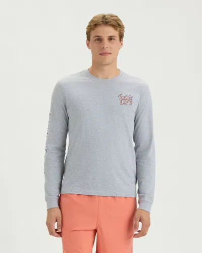 Salt Life Wake Runner Long Sleeve Tee In Gray