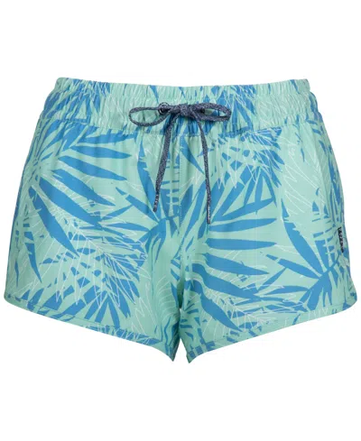 Salt Life Women's Jungle Vibes Drawcord-waist Shorts In Azure
