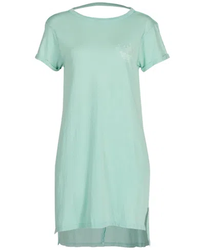 Salt Life Women's Oceanfront Cotton T-shirt Dress In Seaglass