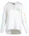 Salt Life Women's Pineapple Paradise Shirttail Hoodie In White