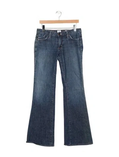 Pre-owned Salt Mid-rise Flared Jeans In Blue