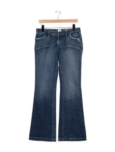 Pre-owned Salt Mid-rise Flared Jeans In Blue