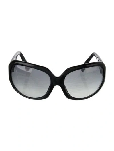 Pre-owned Salt Oversize Gradient Sunglasses In Black
