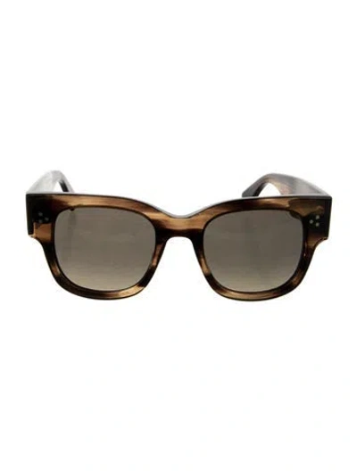 Pre-owned Salt Oversize Gradient Sunglasses In Brown
