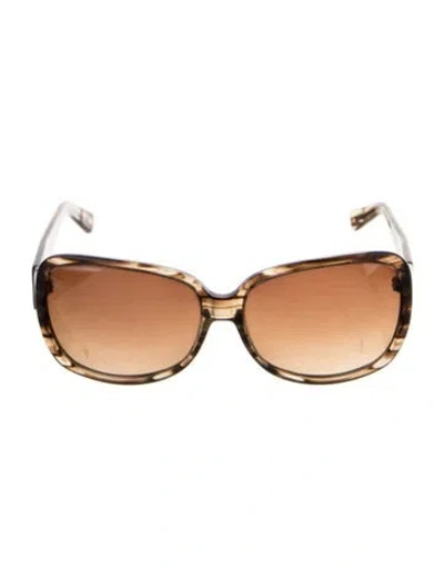 Pre-owned Salt Oversize Gradient Sunglasses In Brown
