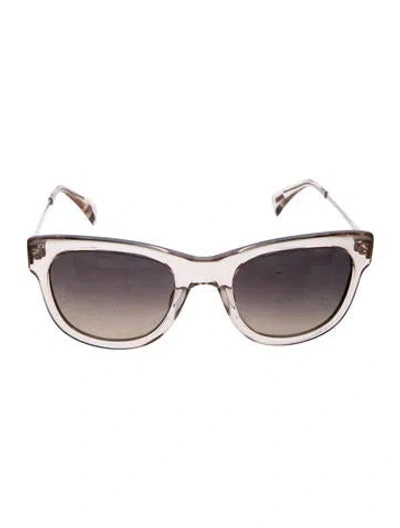 Pre-owned Salt Oversize Gradient Sunglasses In Clear/metallic/neutrals