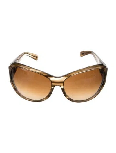 Pre-owned Salt Oversize Tinted Sunglasses In Brown