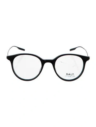 Pre-owned Salt Round Eyeglasses In Black
