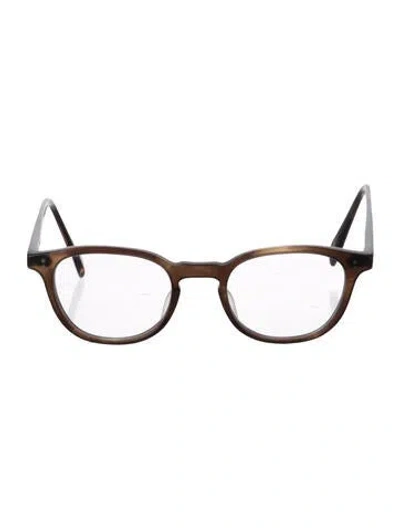 Pre-owned Salt Round Eyeglasses In Brown