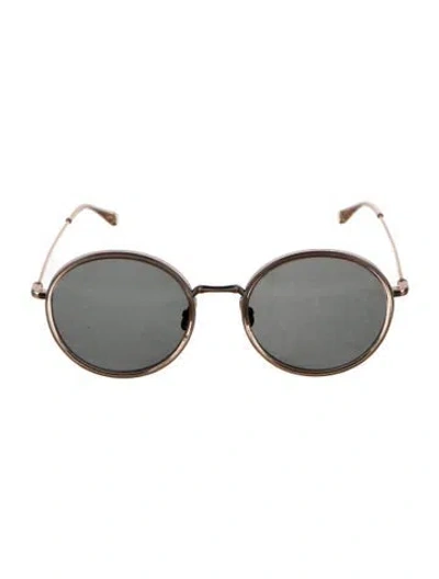 Pre-owned Salt Round Tinted Sunglasses In Black/gold