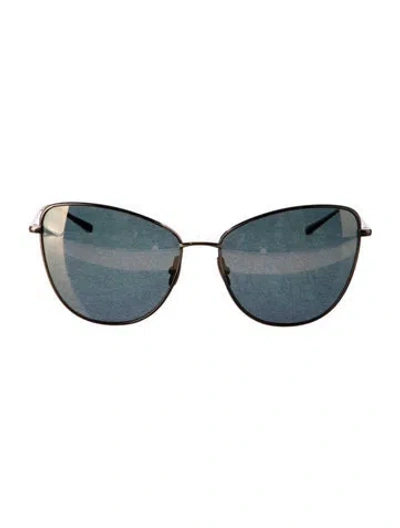 Pre-owned Salt Sherri-ann Cat-eye Sunglasses In Gold