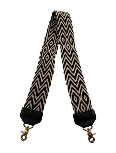 Pre-owned Salt Shoulder Bag Strap In Black