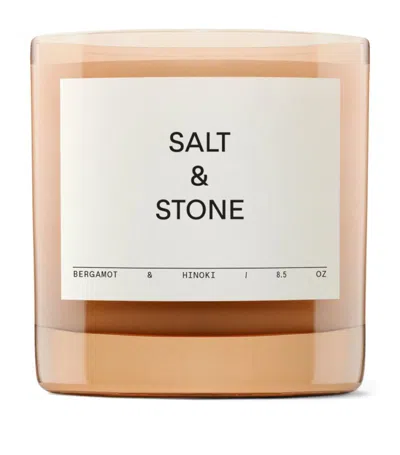 Salt & Stone Bergamot & Hinoki Candle (240g) In Multi
