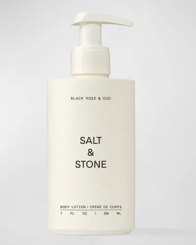 Salt & Stone Black Rose & Oud Body Lotion In White