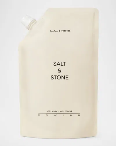 Salt & Stone Body Wash Refill Santal & Vetiver, 32 Oz. In White