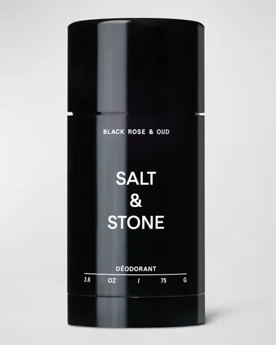 Salt & Stone Natural Deodorant, Black Rose & Oud In White