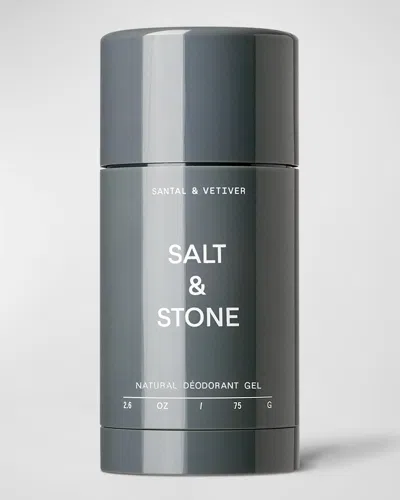 Salt & Stone Natural Deodorant Gel, Santal & Vetiver In White