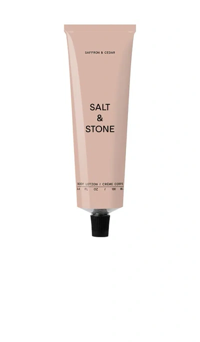 Salt & Stone Saffron & Cedar Body Lotion 100ml In N,a