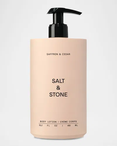 Salt & Stone Saffron And Cedar Body Lotion, 15 Oz.