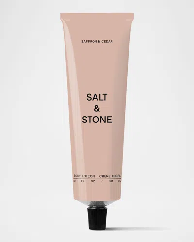 Salt & Stone Saffron And Cedar Body Lotion, 3.4 Oz.