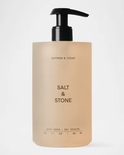 Salt & Stone Saffron & Cedar Body Wash, 15.2 Oz.