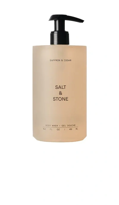 Salt & Stone Saffron & Cedar Body Wash In Beauty: Na
