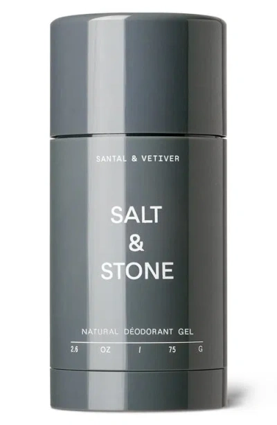 Salt & Stone Santal & Vetiver Aluminum-free Clear Gel Deodorant For Sensitive Skin 2.6 oz In Santal N Vetiver Gel