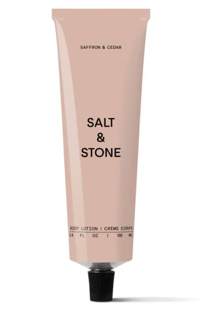Salt & Stone Body Lotion In Saffron And Cedar