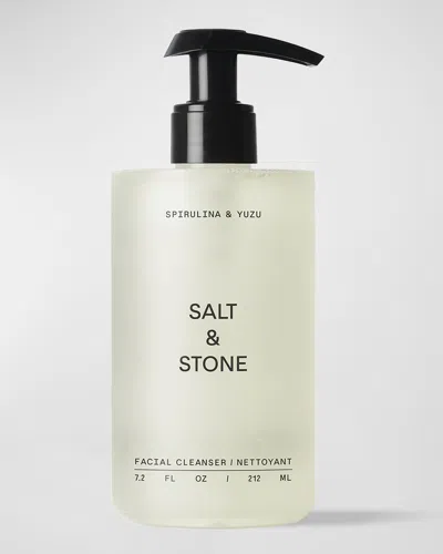 Salt & Stone Spirulina & Yuzu Facial Cleanser, 7.2 Oz. In White