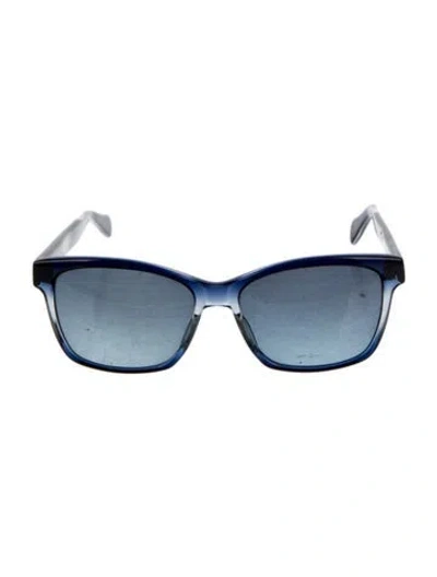 Pre-owned Salt Wayfarer Tinted Sunglasses In Blue