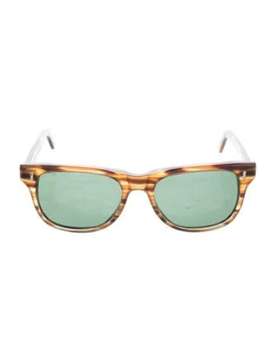 Pre-owned Salt Wayfarer Tinted Sunglasses In Brown