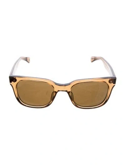 Pre-owned Salt Wayfarer Tinted Sunglasses In Brown/clear