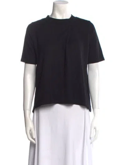 Pre-owned Salt Wool Crew Neck T-shirt In Black