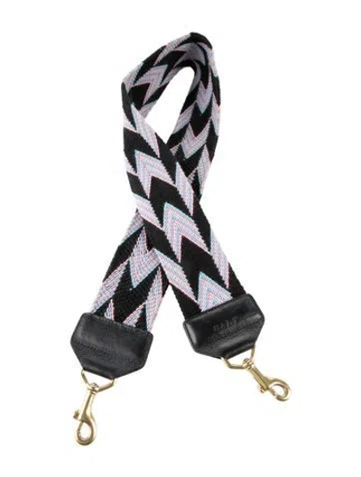 Pre-owned Salt Woven Bag Strap In Black