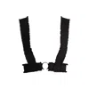 Salteye Studio Men's Black / Red Hand-frayed Harness In Multi