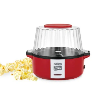 Salton Cinema Popper Stir Popcorn Maker In Red