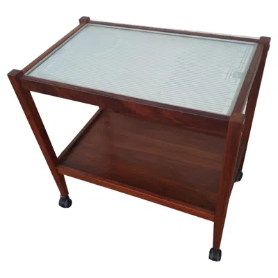 Pre-owned Salton Hotray Food Warming Cart And Plates In Brown