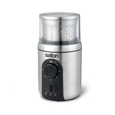 Salton Stainless Steel Intelligent Coffee Grinder In Metallic