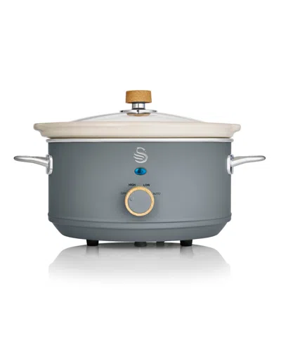 Salton Swan 3.5l Nordic Slow Cooker In Gray