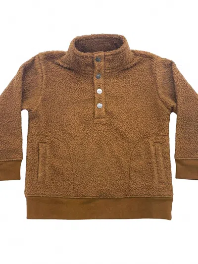 Saltwater Boys Co. Kids' Boy's Lanier Pullover In Tan In Brown