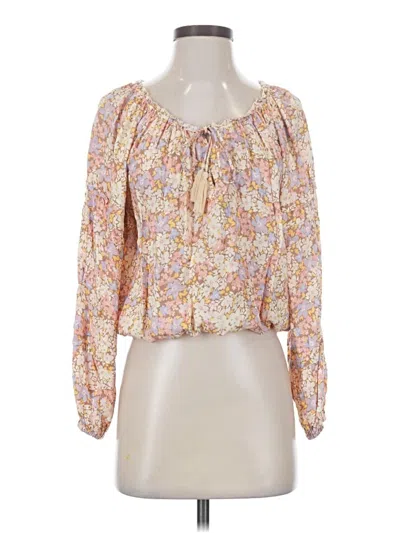Pre-owned Saltwater Luxe 3/4 Sleeve Blouse In Pink
