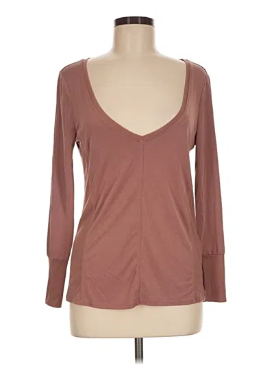 Pre-owned Saltwater Luxe 3/4 Sleeve T-shirt In Brown