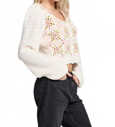 Saltwater Luxe Abygail Sweater In Natural In White