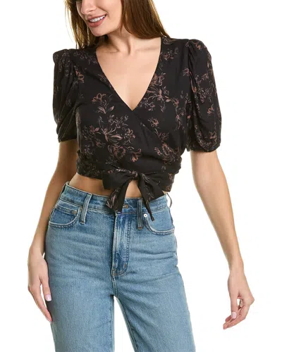 Saltwater Luxe Adan Wrap Top In Black