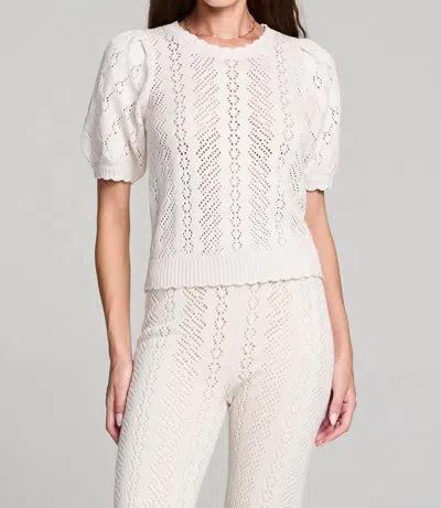 Saltwater Luxe Adara Sweater In Cream In White