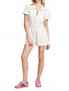 Saltwater Luxe Adriana Romper In Salt In White