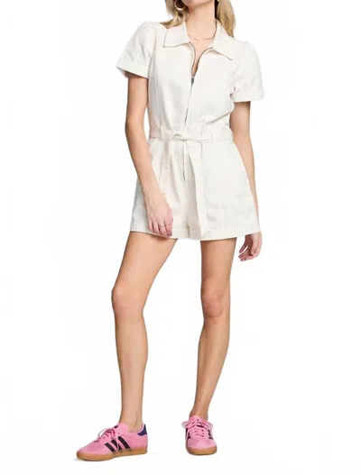 Saltwater Luxe Adriana Romper In Salt In White