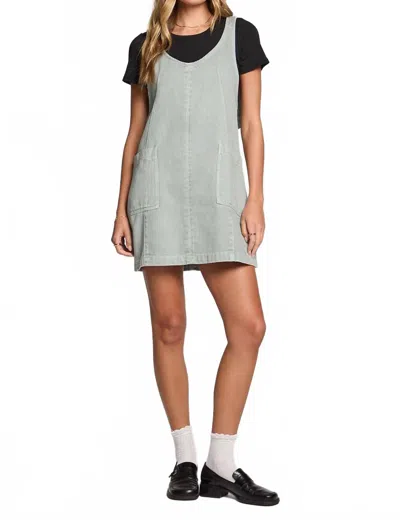 Saltwater Luxe Alayna Mini Dress In Sage In Gray