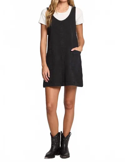 Saltwater Luxe Alayna Mini Dress In Washed Black
