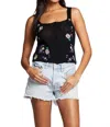 Saltwater Luxe Alexa Tank Top In Black In Black